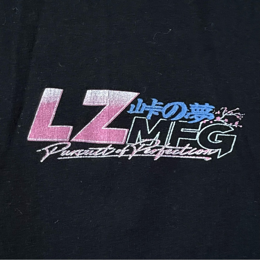 LZ MFG Black Short Sleeve Tee for Men - Picture 2 of 6